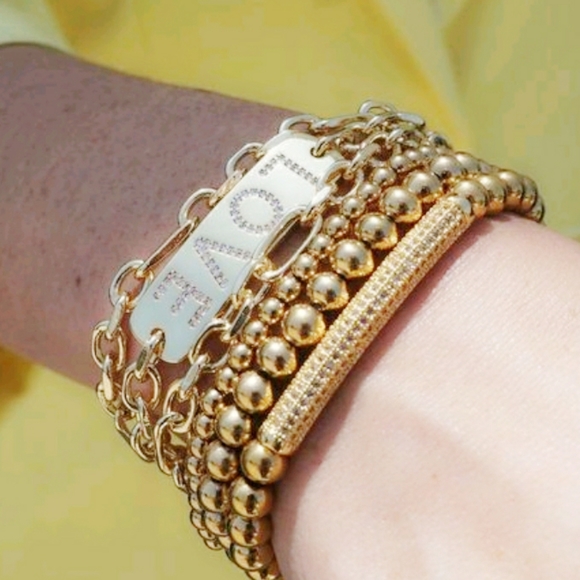 NEW Gold Love Choker Bracelet Necklace - Picture 10 of 11